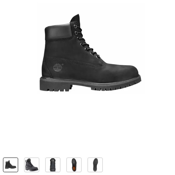 Brand new with box black timberland boots 6in nubuck 8.5